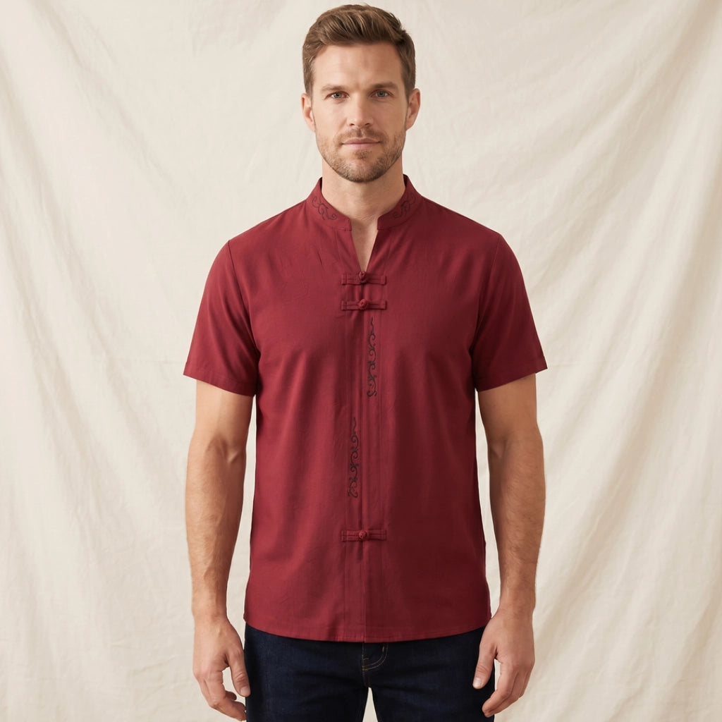 Briggs Mandarin Collar T-Shirt