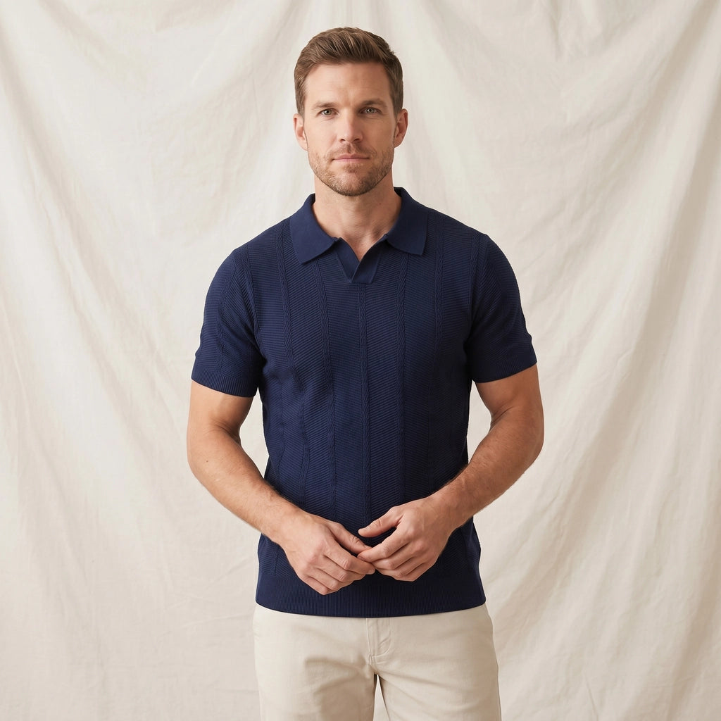 Dylan Silk Knit Polo 1