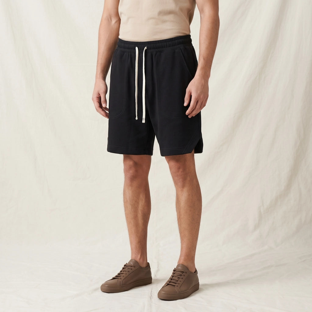 Black Rafael Cotton Twill Shorts 3