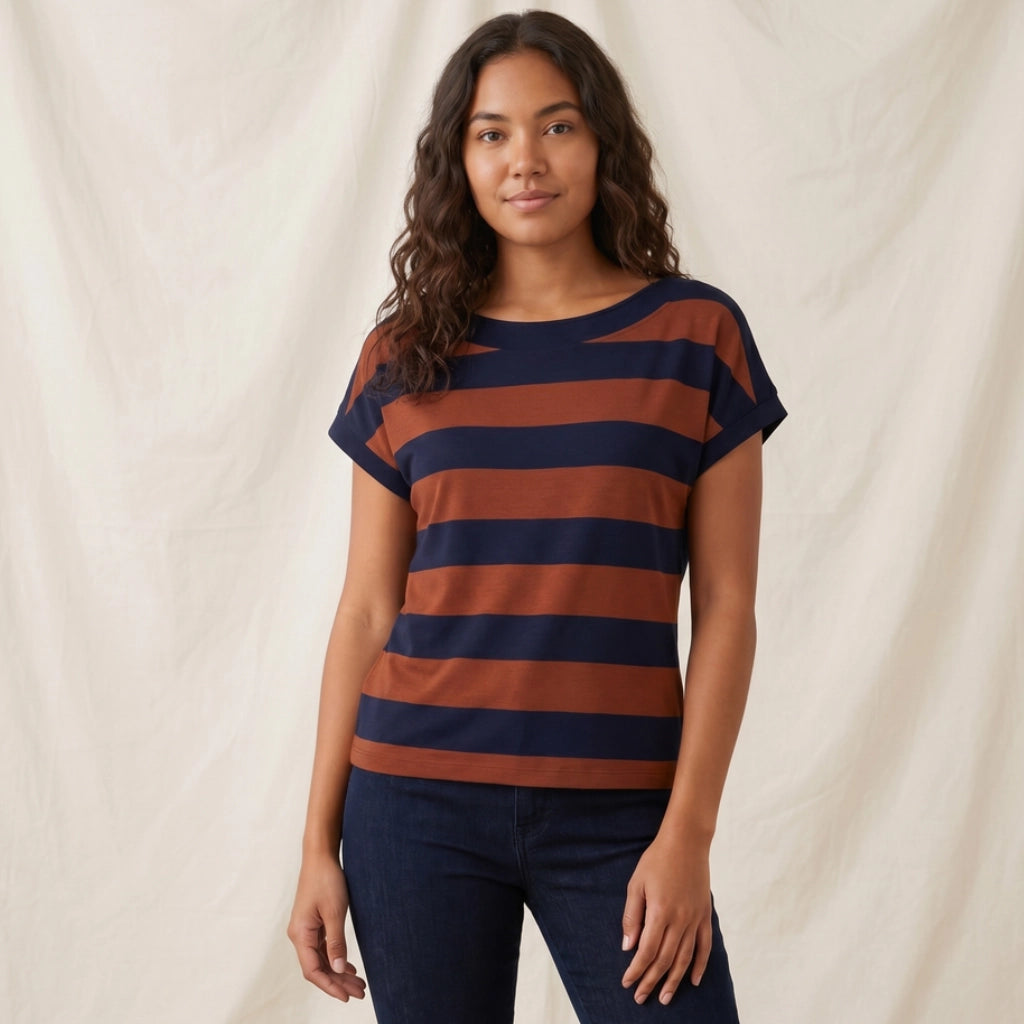 Shields Striped Batwing T-Shirt