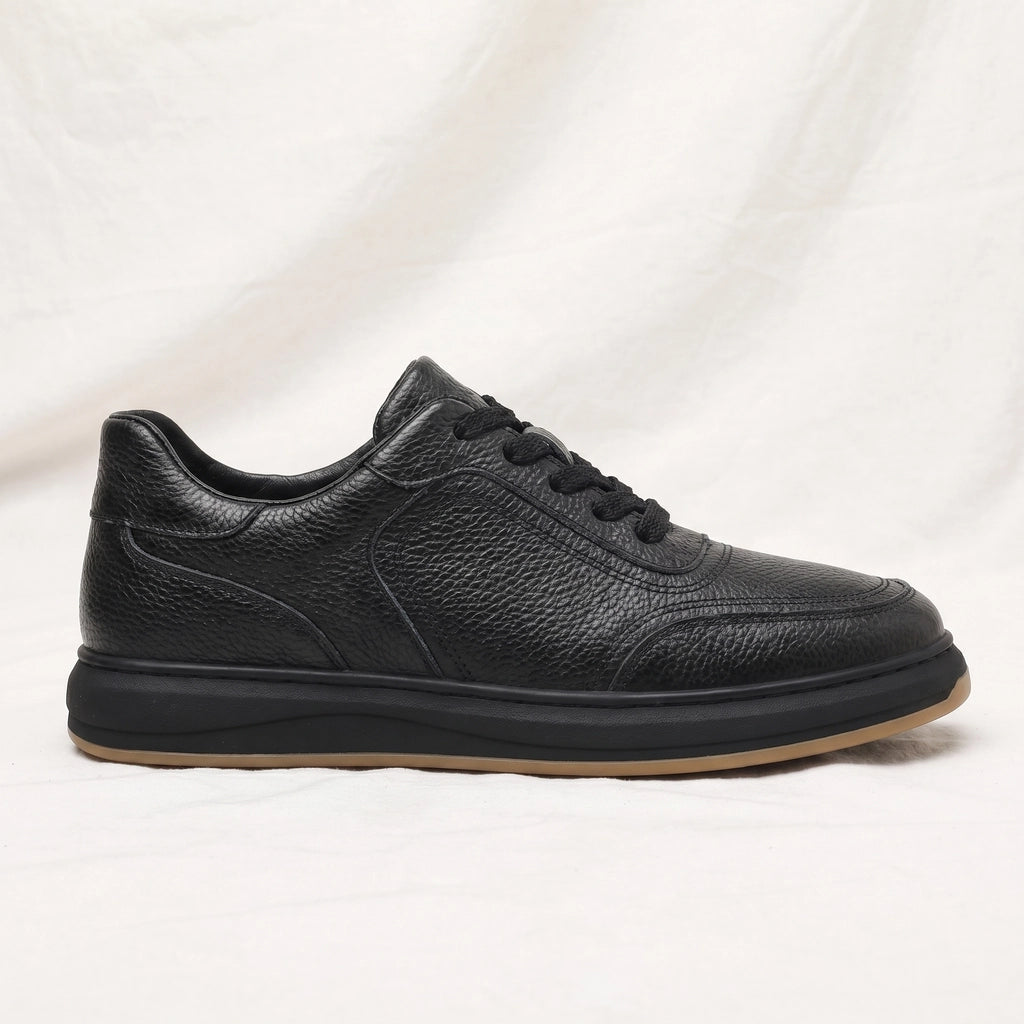66709 Black Burton Leather Low-Top Sneakers 2