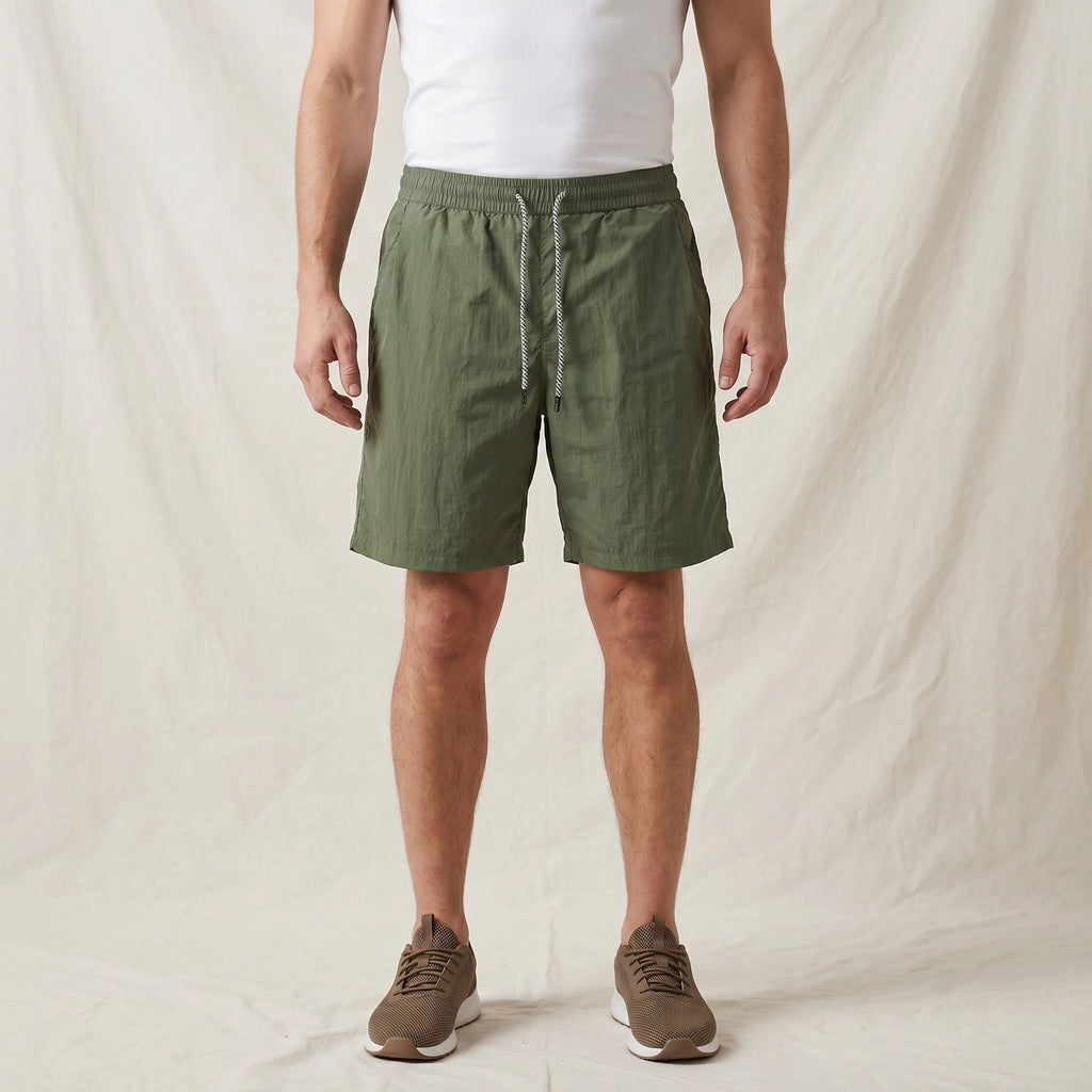 Army green Crawford Breathable Training Shorts 3