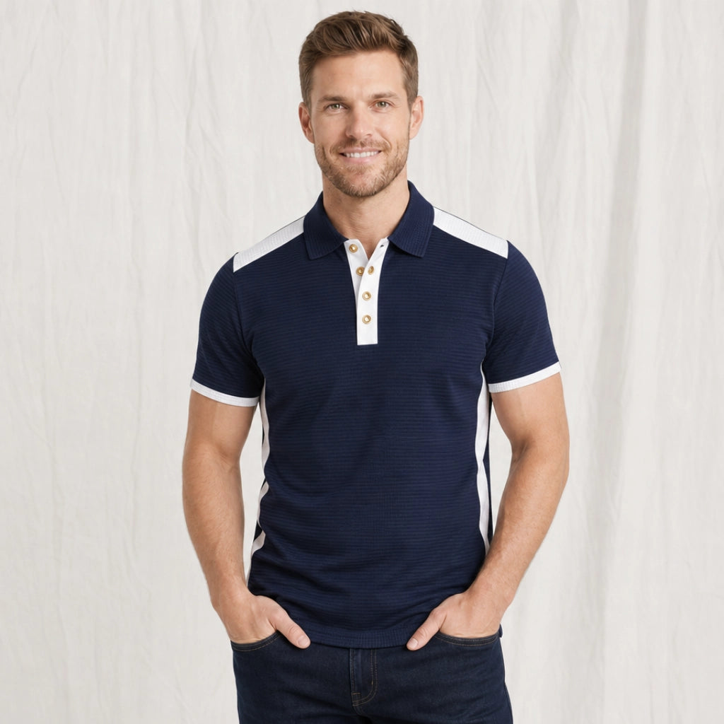 Wellington Contrast Slim Henley