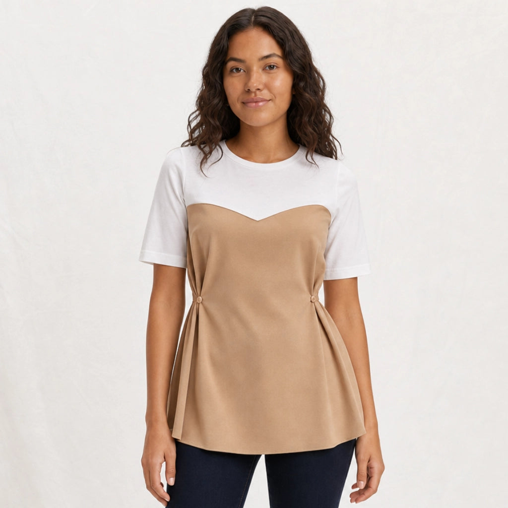 Levi Layered Short-Sleeve Top