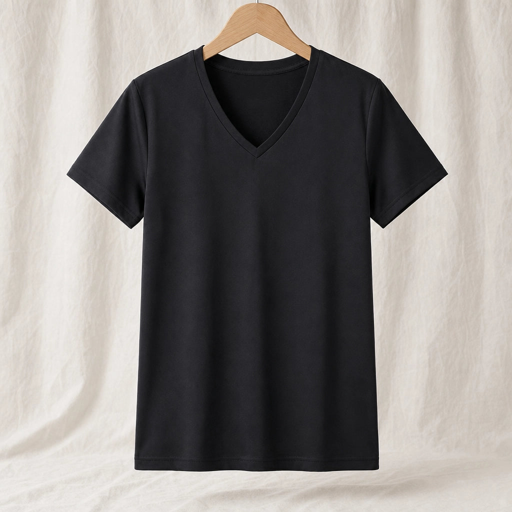 Sara Relaxed Short Sleeve Top - Color:A09 Black;Size:XS