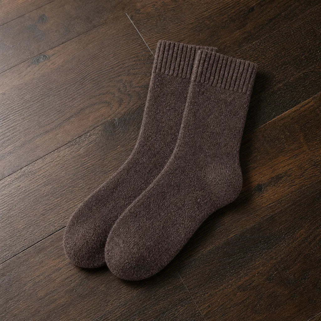 Alder | Merino wool Socks - Color:Brown;Size:One Size