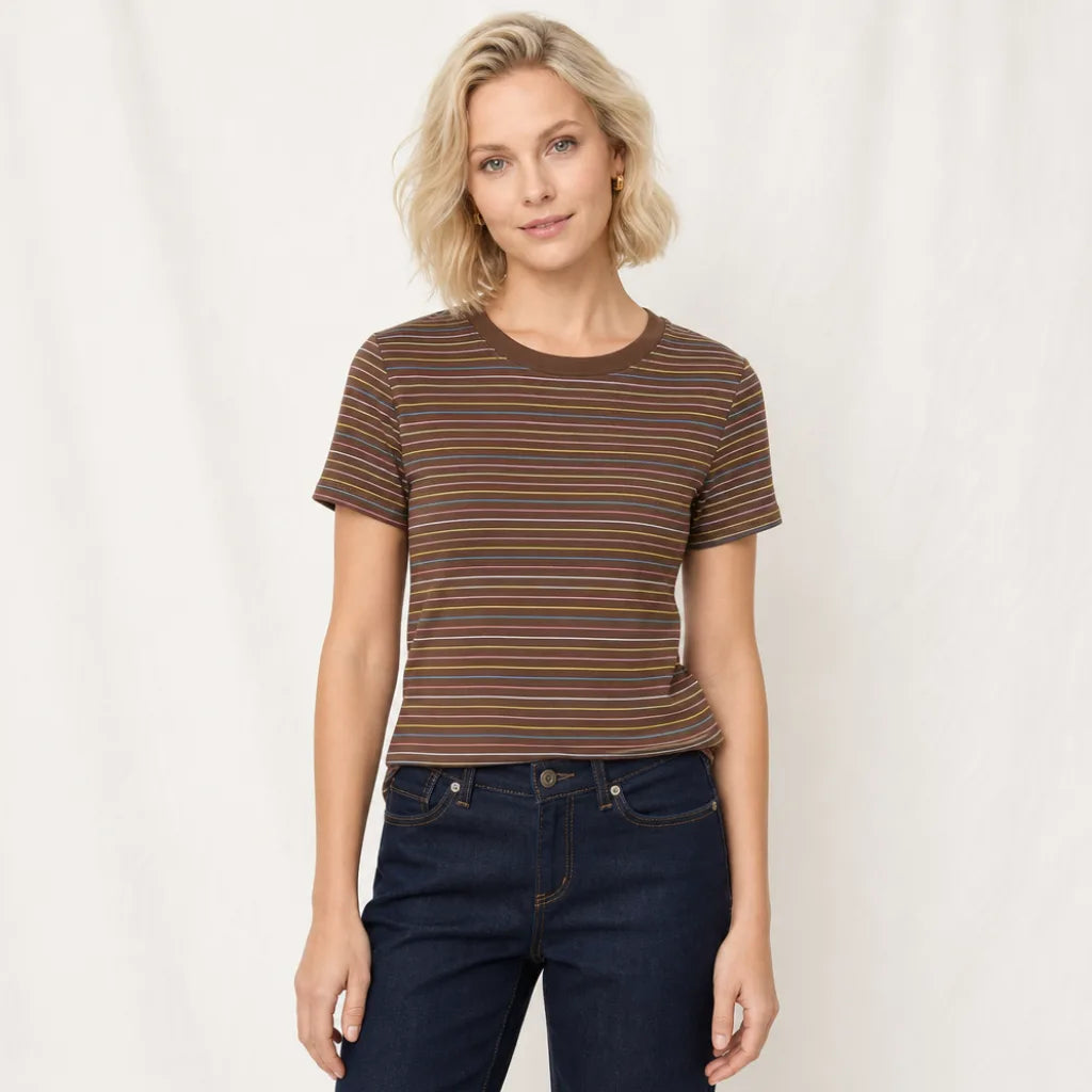 Women's Alessia Cotton Striped T-Shirt