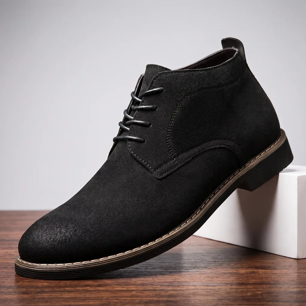 Men's Black Freya Side-Zip Chelsea Boots