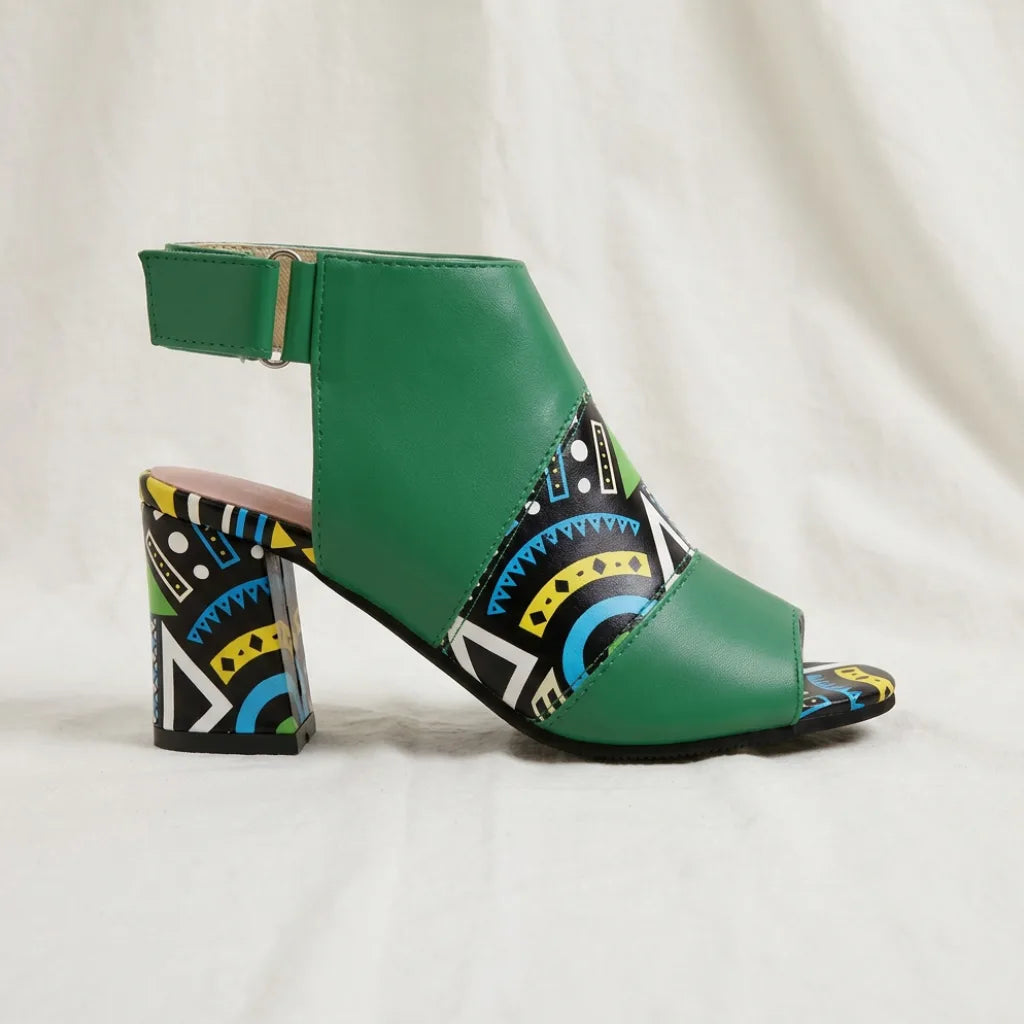 Women's Barclay Printed Peep Toe Sandals