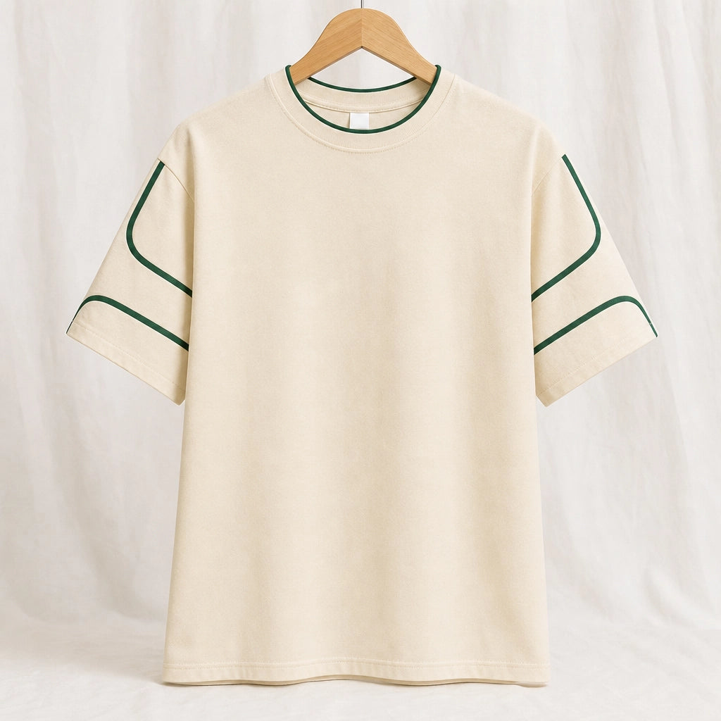 Kennedy Layered Oversized T-Shirt - Color:Apricot;Size:S