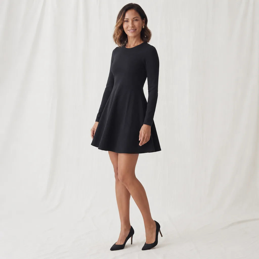 Arden Mini Dress - Color:Black;Size:XS