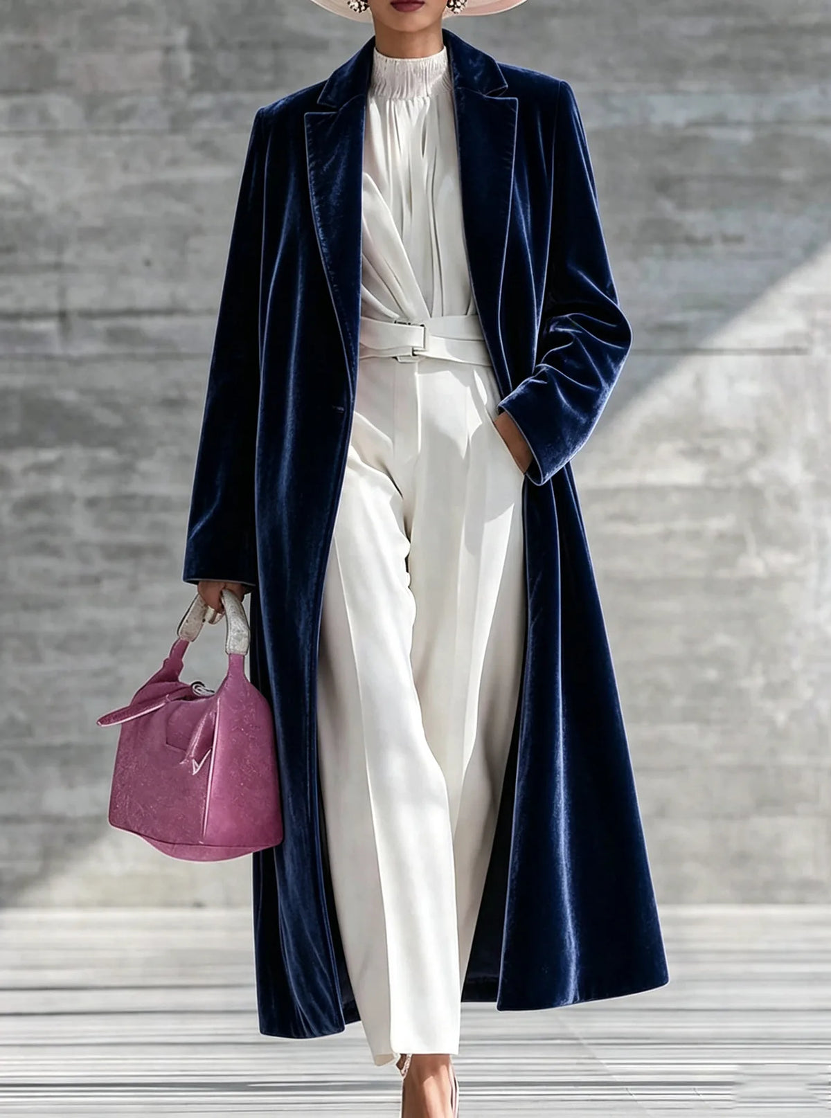 Men's Audrina | Women's Long Velvet Winter Coat