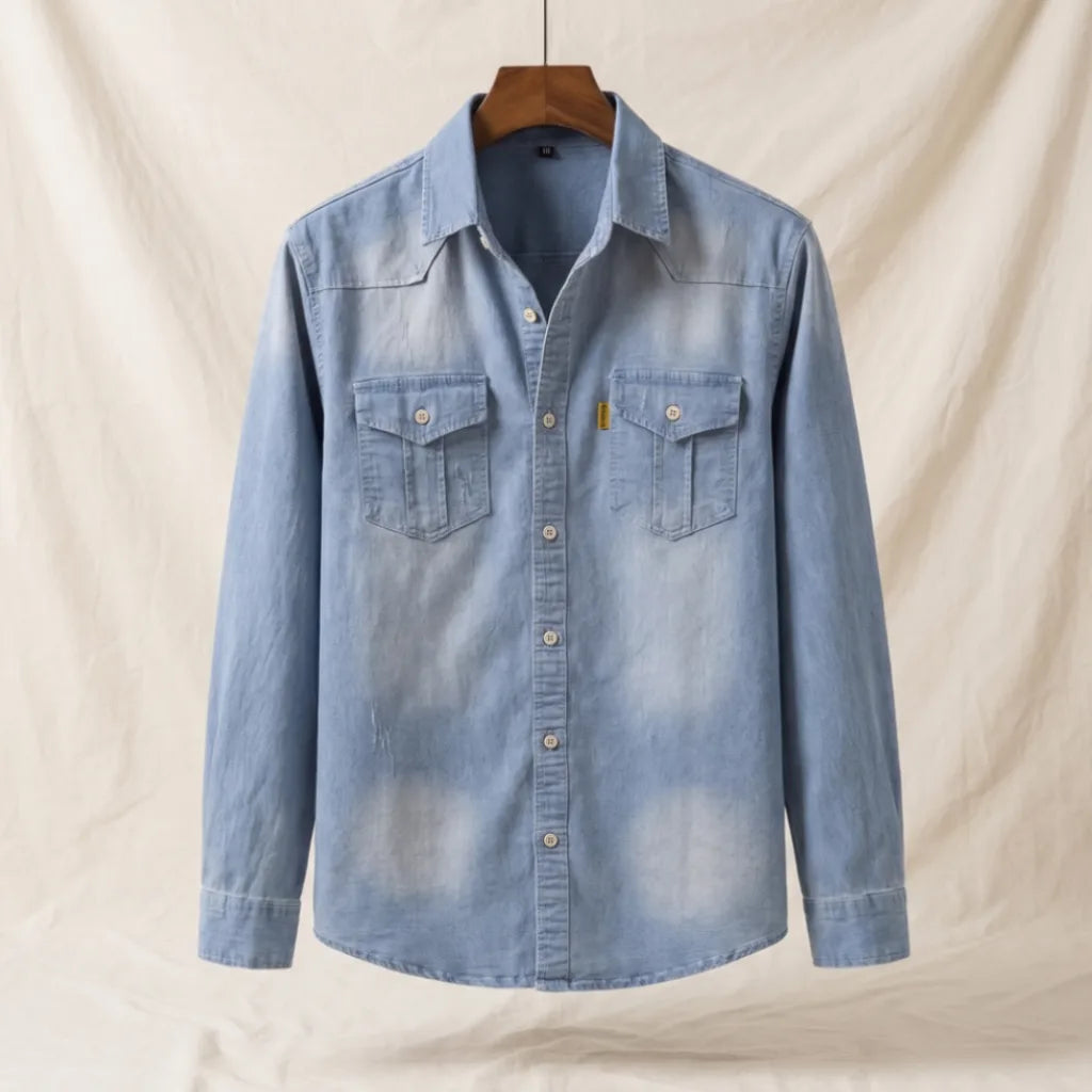 Barrett Cotton Denim Jackets - Color:Light Blue;Size:XS