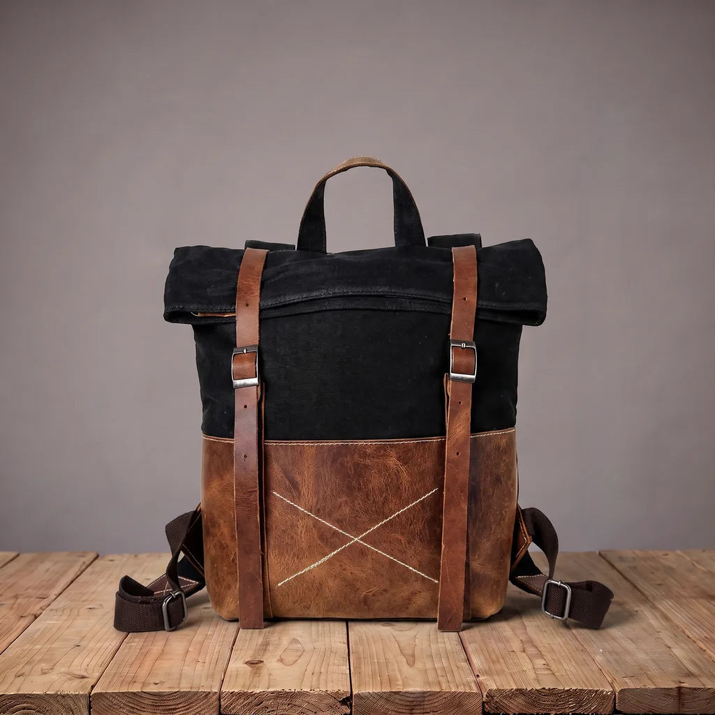 Beckett Canvas Backpack - Color:Black