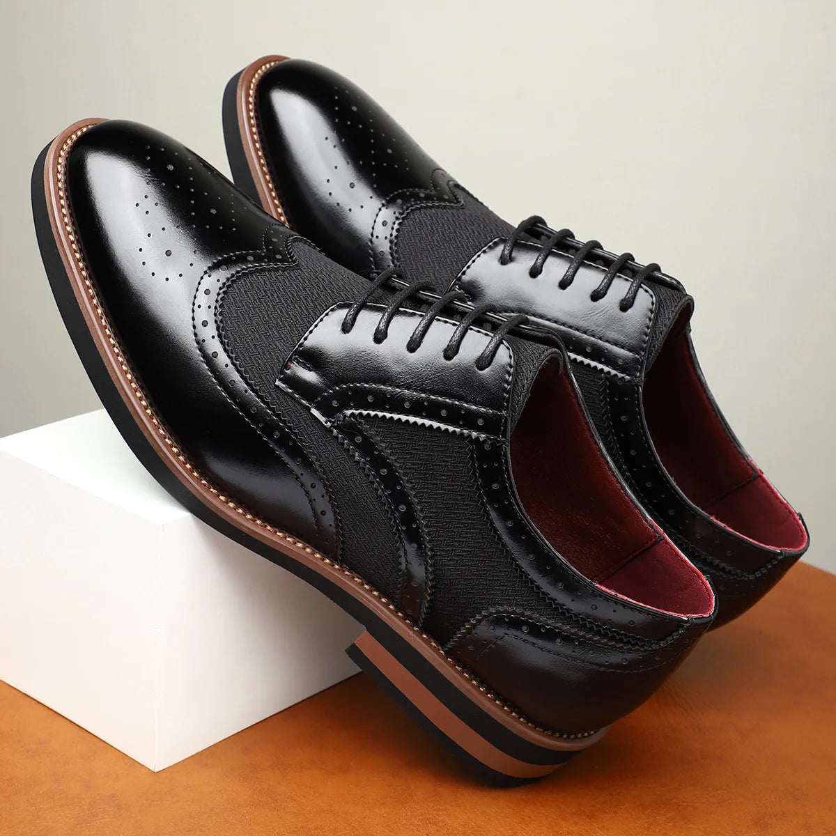 Berkeley | Men's Brogue Dress Shoes - Black