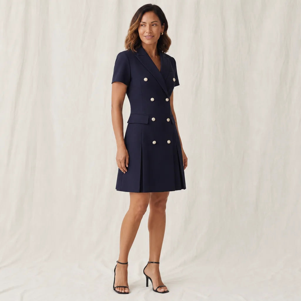 Women's Blue Balfour Blazer Midi Dress
