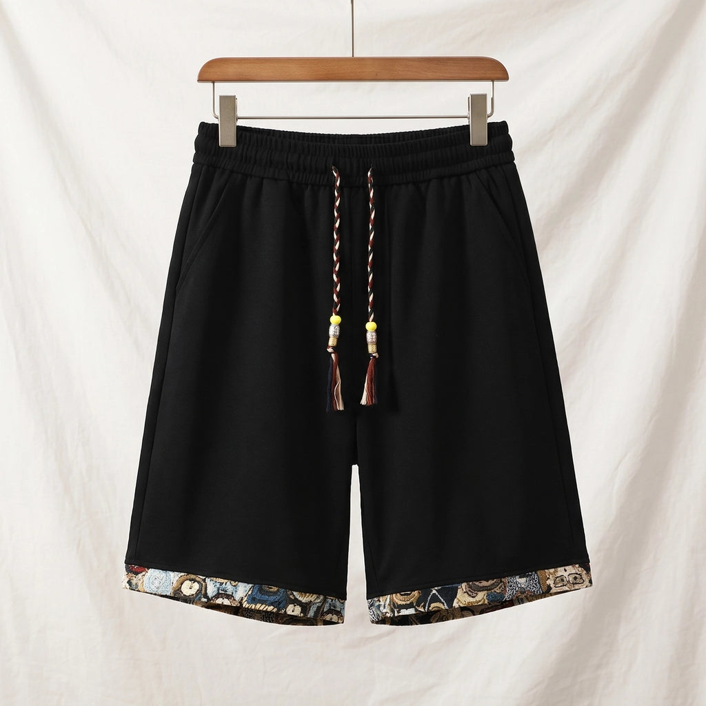 Holden Embroidered Mesh Shorts - Color:Black;Size:S