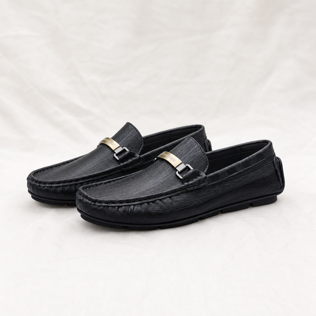Calvino | Mens Italian Leather Slip On Loafers