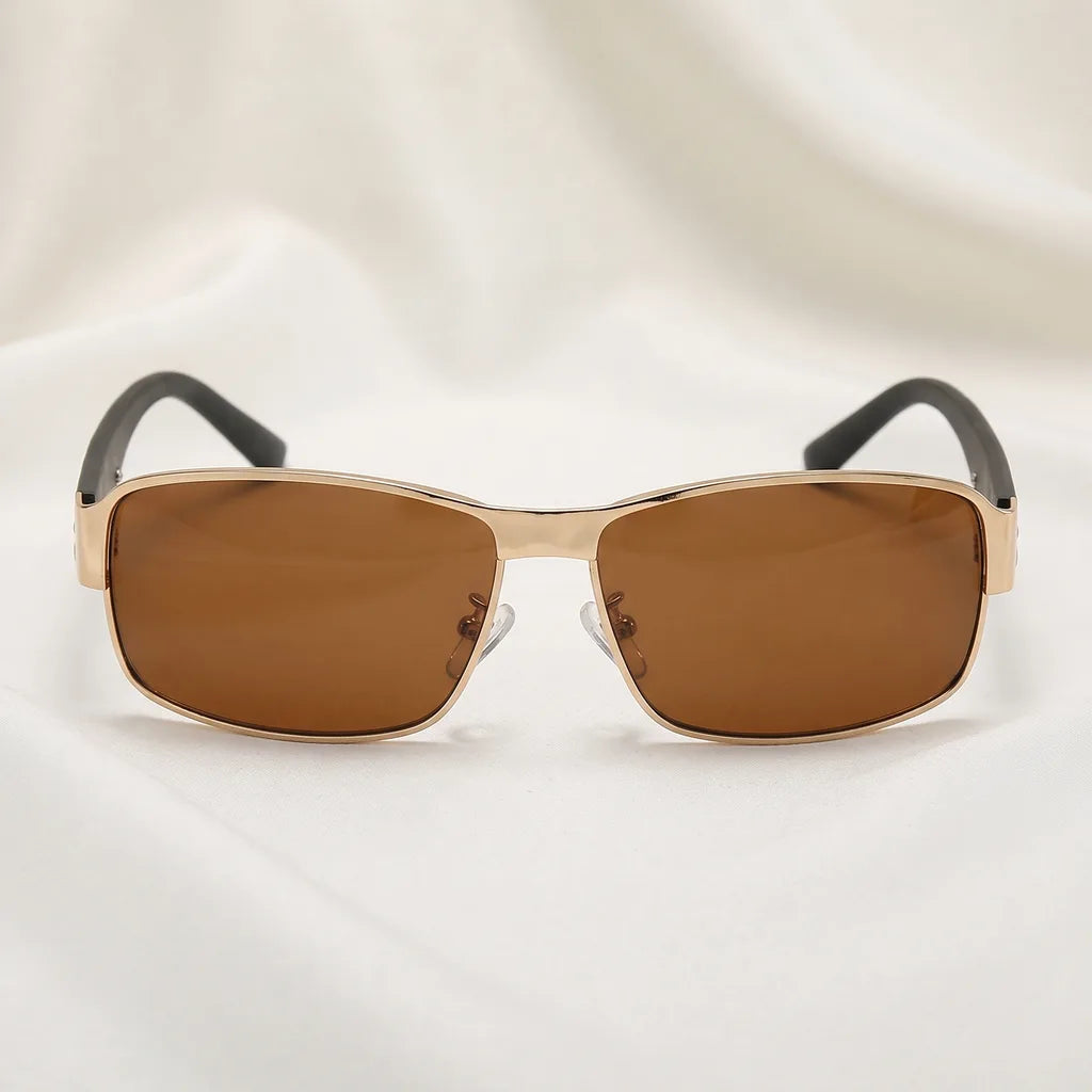 Men's Yellow Knowles Square Polarized Shades