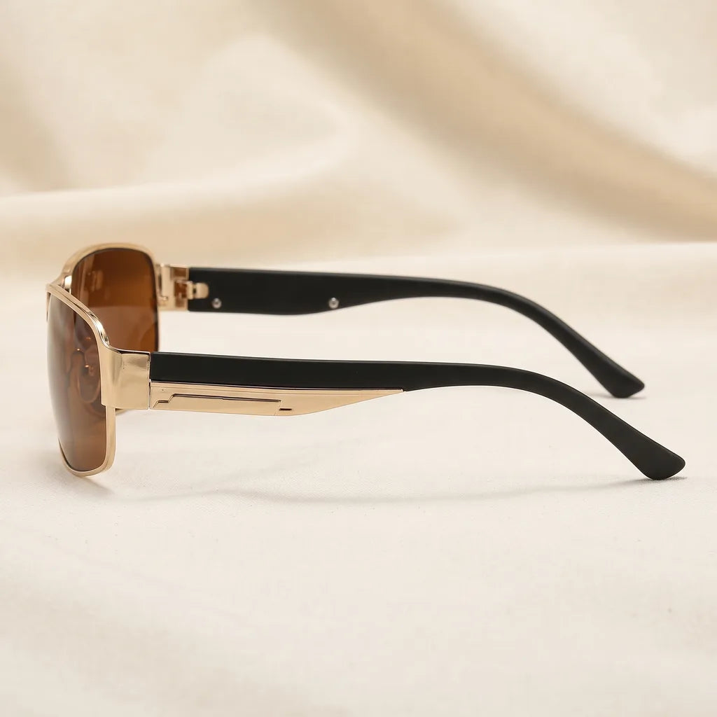 Men's Yellow Knowles Square Polarized Shades