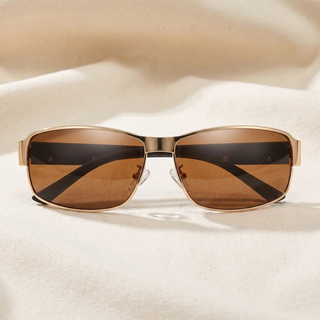 Men's Yellow Knowles Square Polarized Shades