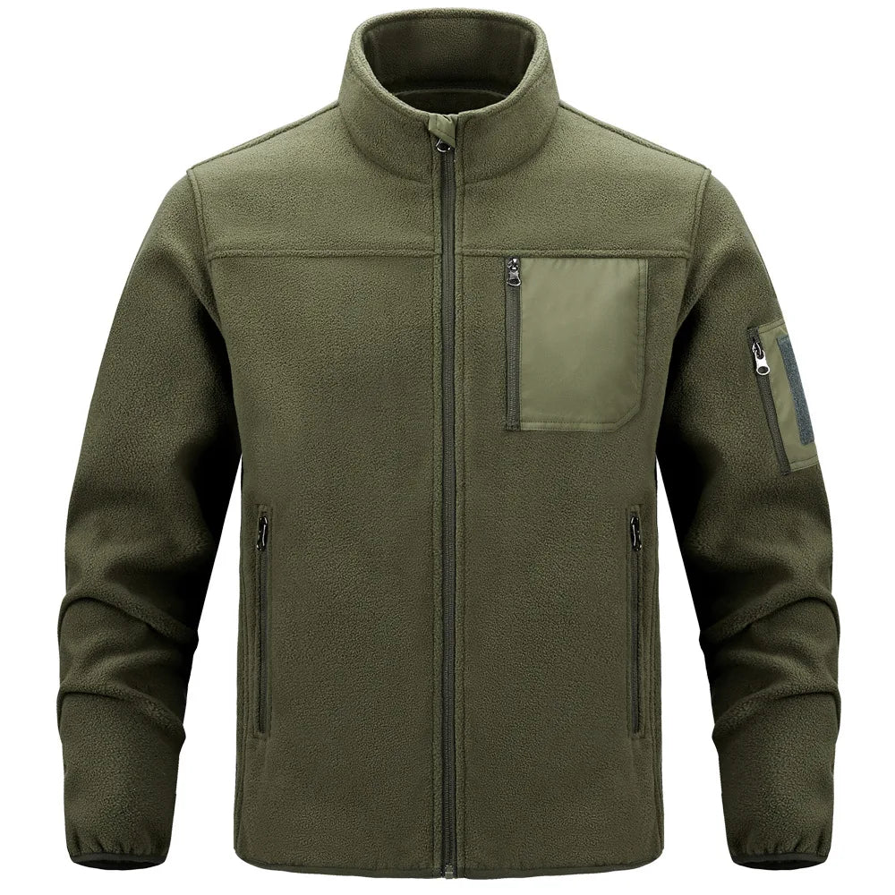 Caleb | Men's Rugged Full-Zip Outdoor Jacket - Size:XS;Color:Fern Green