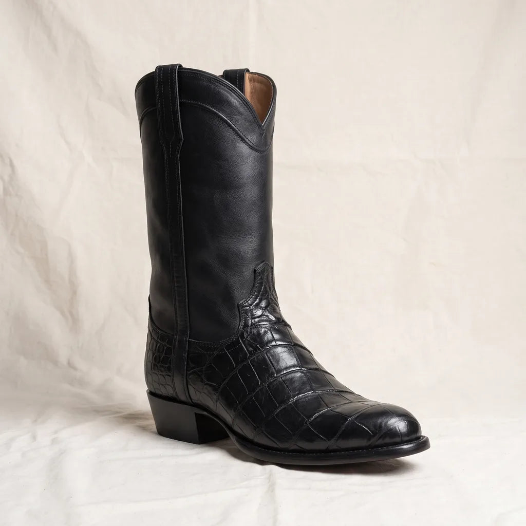 Men's Black Norton Mid-Calf Rider Boots