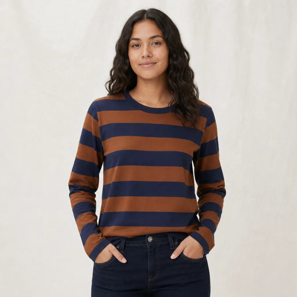Women's Camilla Striped Long-Sleeve Top
