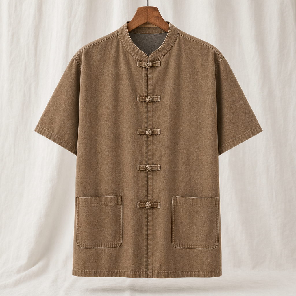 Geoffrey | Mens Cotton Long Sleeve Shirt