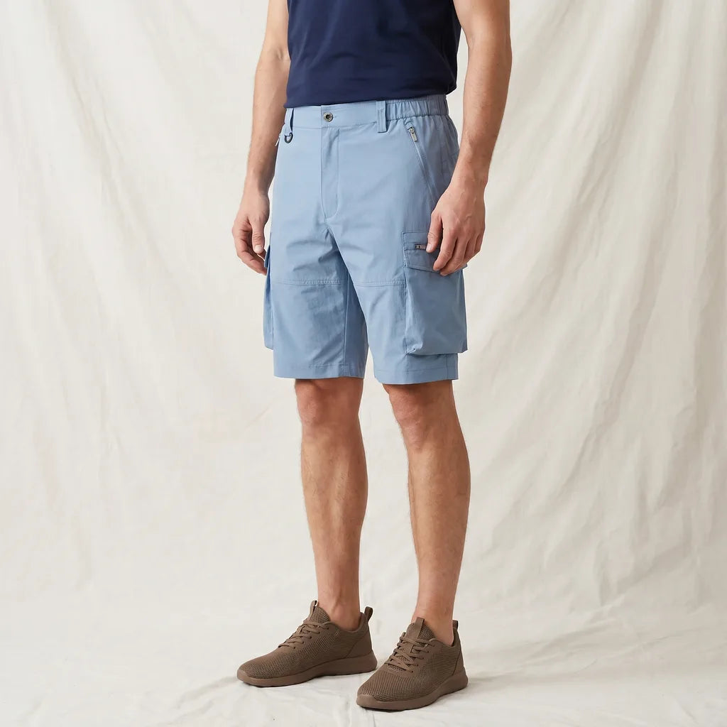 Men's Cobalt Blue Rosa Quick-Dry Cargo Shorts