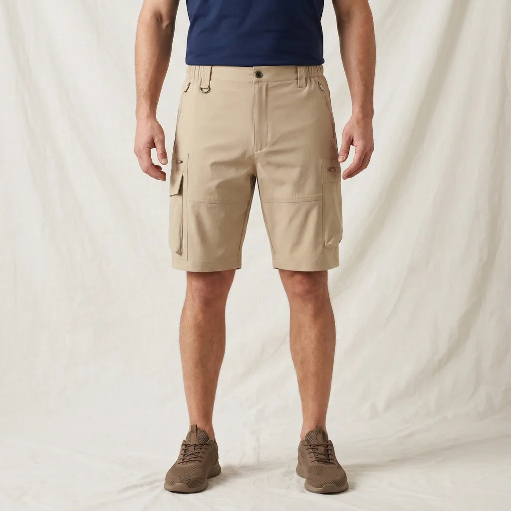 Men's Khaki Rosa Quick-Dry Cargo Shorts