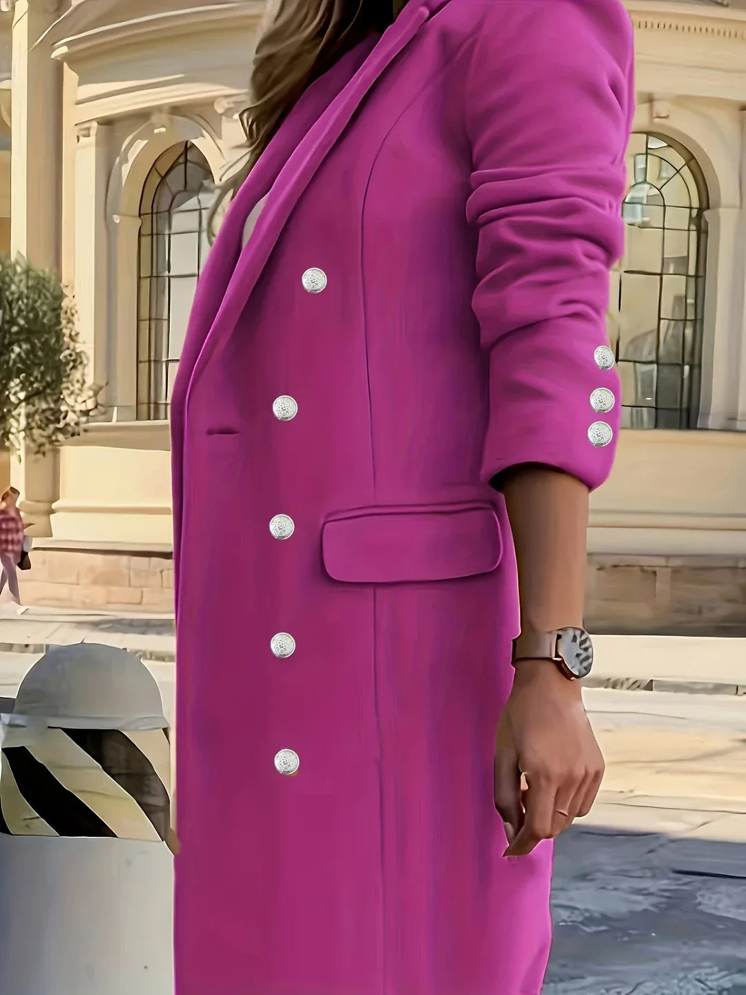 Women's Double-Breasted Longline Coat1.webp