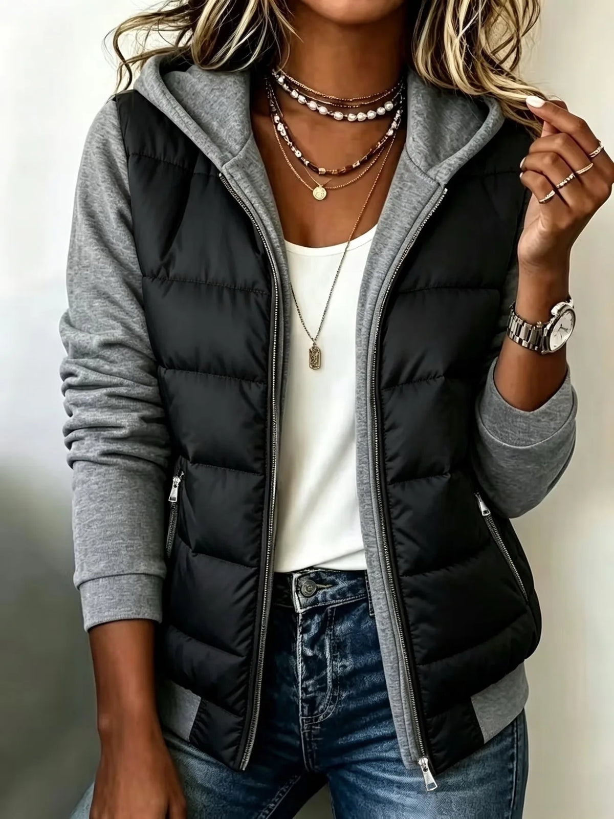 Cheney | Women's Hooded Padded Coat - Color:Black;Size:XS