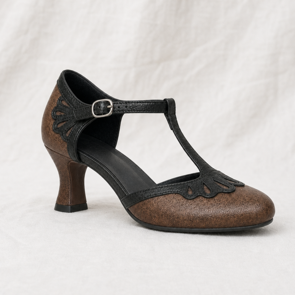 Clara | Womens T Strap Block Heels