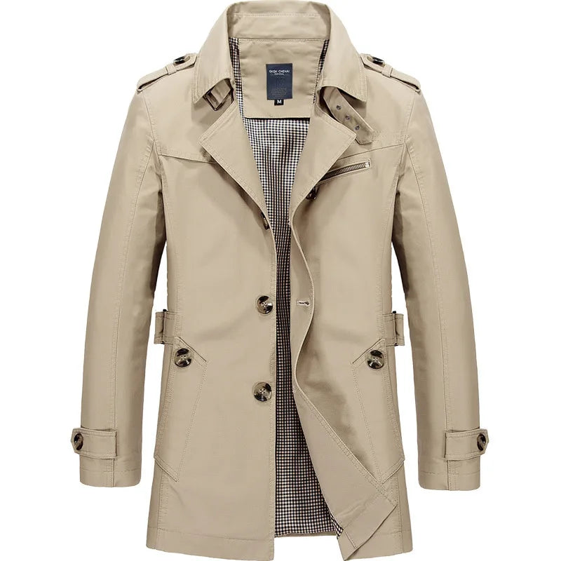 Covington | Men's Trench Coat - Color:Light Khaki;Size:S
