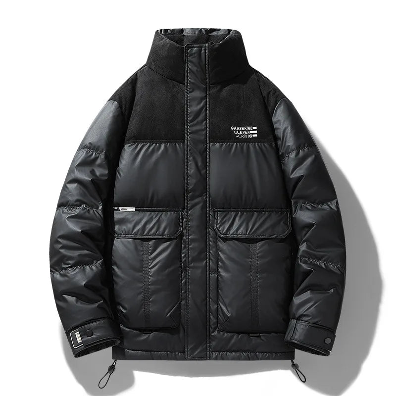 Crawford | Men's Puffer Winter Jacket - Color:Black;Size:S