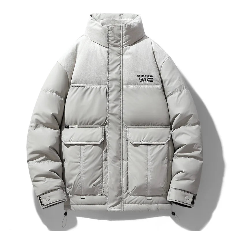 Crawford | Men's Puffer Winter Jacket - Color:White;Size:S