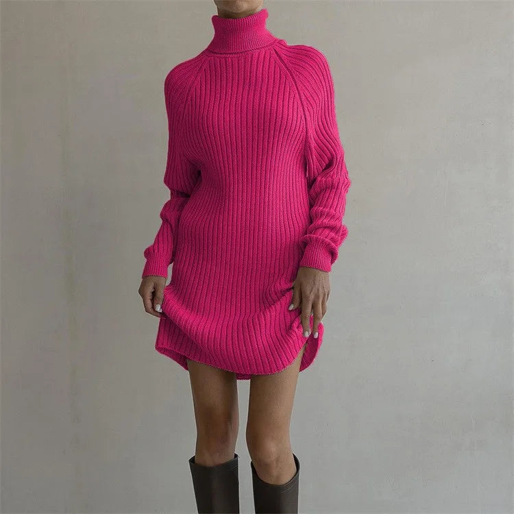 Edith | Women's Jumper Dress - Color:Rose;Size:XS