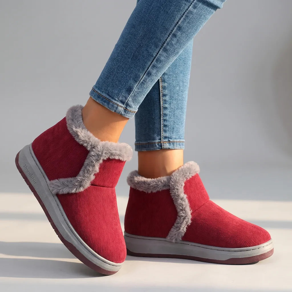 Elisa | Women's Orthopaedic Winter Boots - Color:Red;Size:35