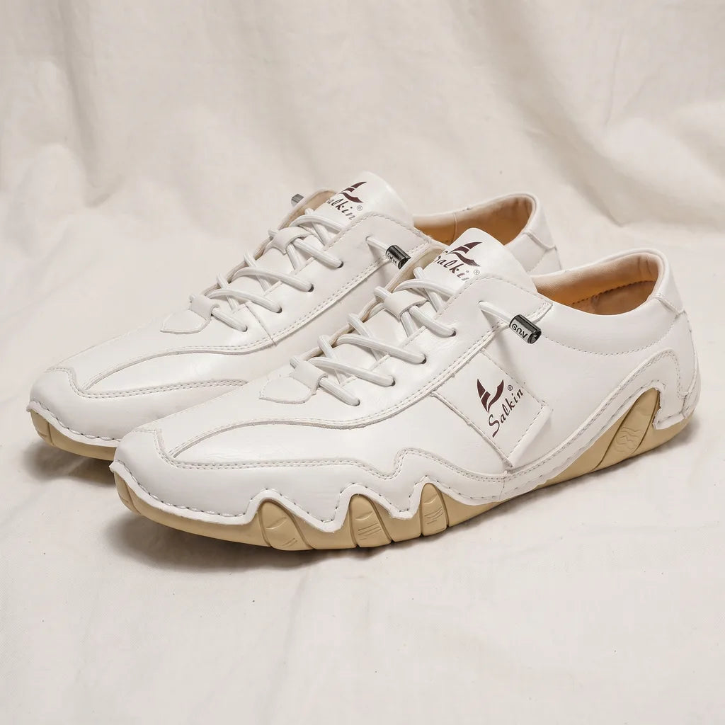 Men's White Nola Lightweight Driving Loafers