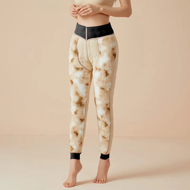 Elodie | Wool Fleece Lined Leggings - Black
