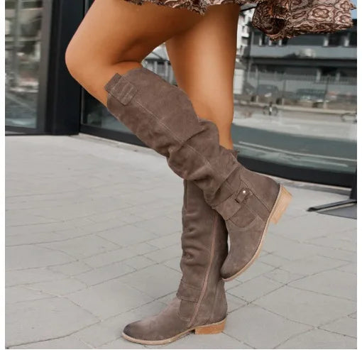 Emile | Women's Knee-High Boots - Color:Brown;Size:35