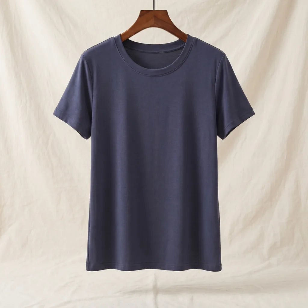 Eve Crewneck Shirt - Color:Navy;Size:M