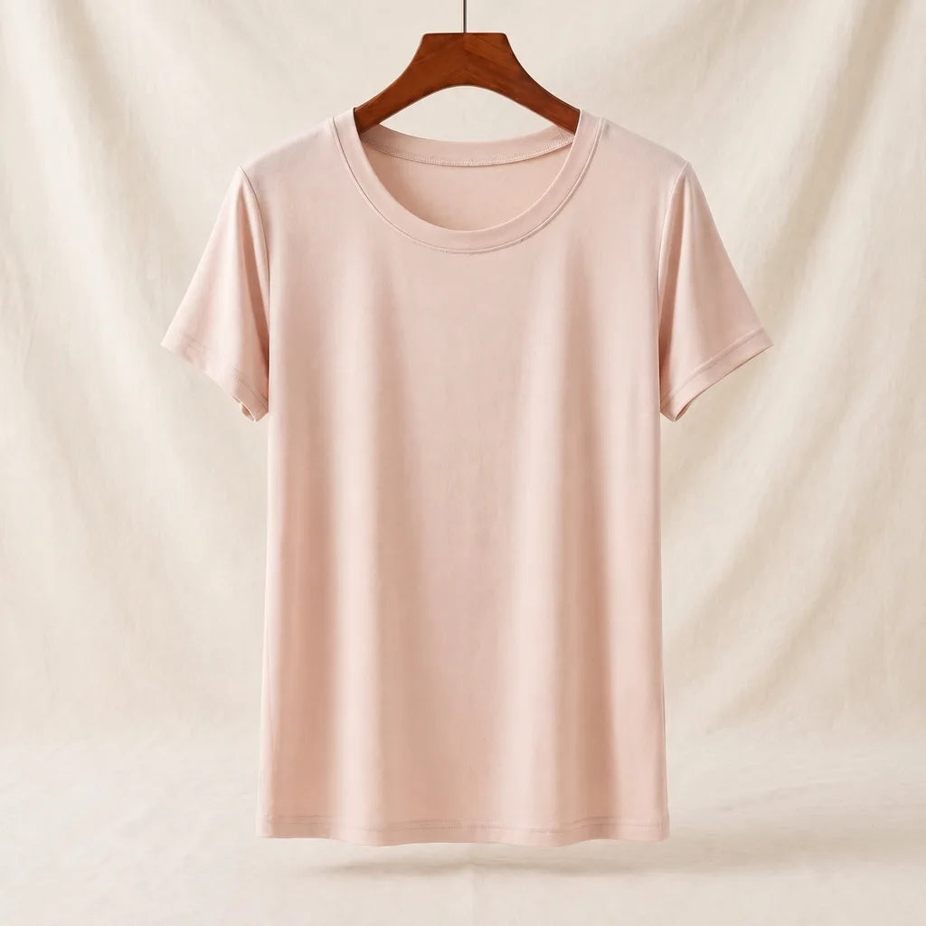 Eve Crewneck Shirt - Color:Pink;Size:M