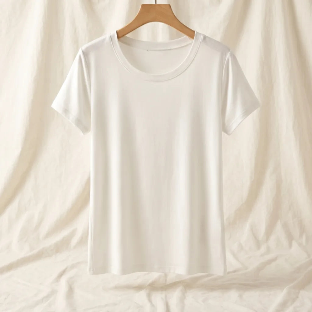 Eve Crewneck Shirt - Color:White;Size:M