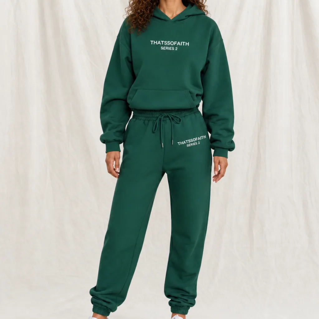 Faith Series 2 Tracksuit - Color:Green;Size:S