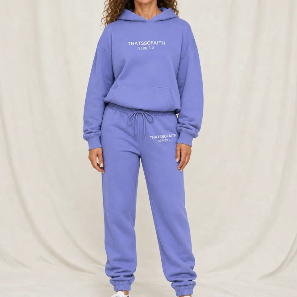 Faith Series 2 Tracksuit - Color:Purple;Size:S