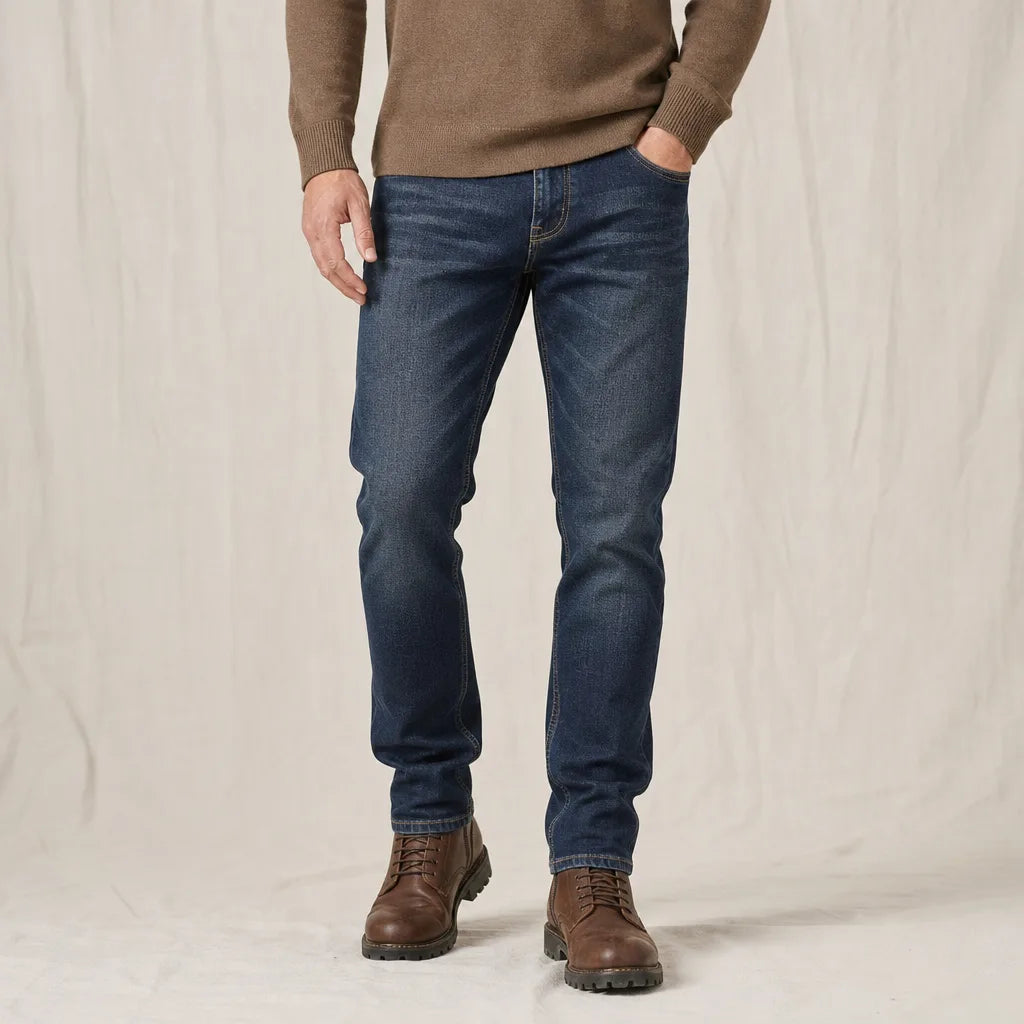 Men's Black Farragut Cotton Straight Jeans