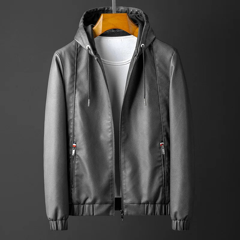 Farrell | Men's Hooded Jacket - Color:Gray;Size:S