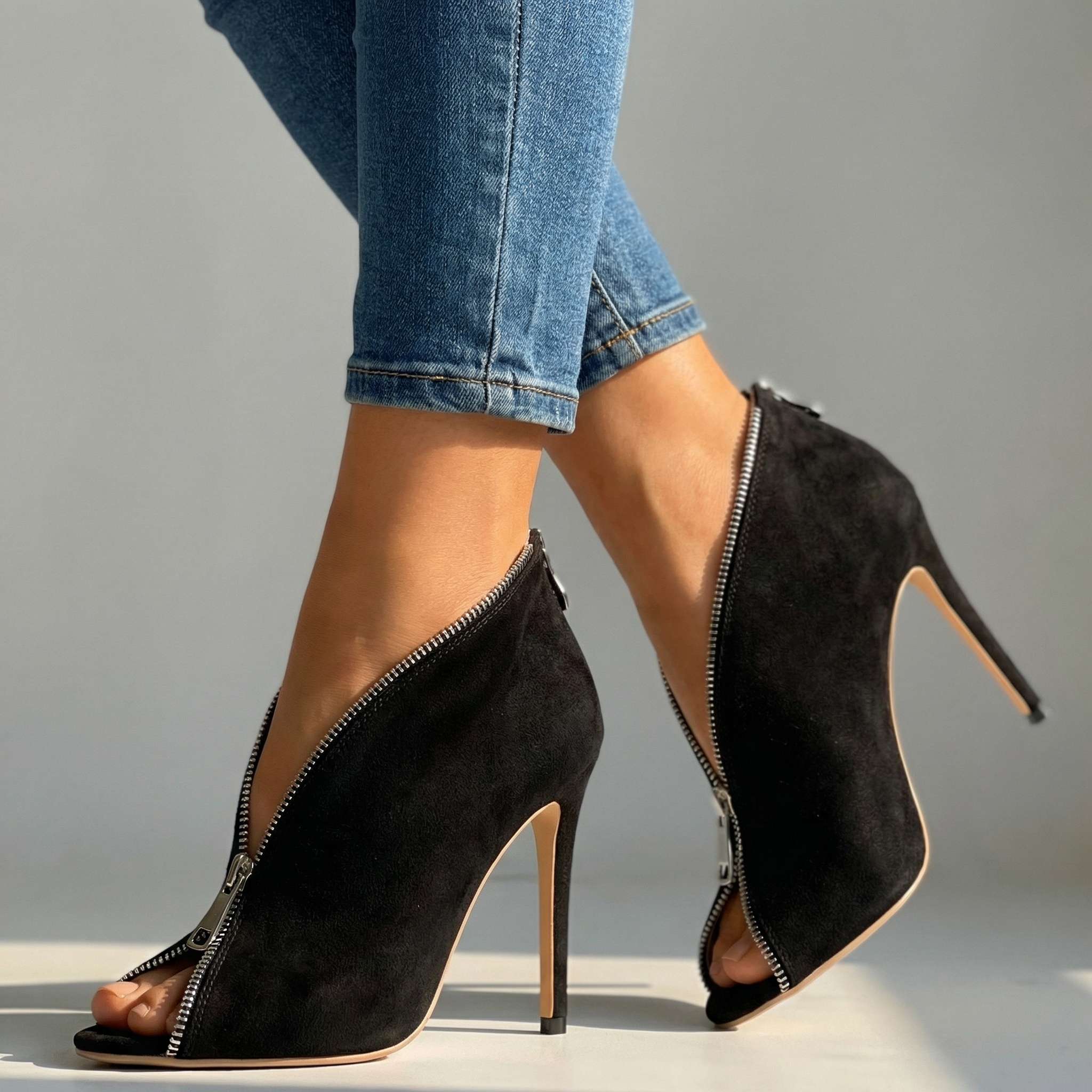 Scarlett | Womens Zipper Stiletto Heels